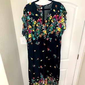 SHEIN curve maxi floral dress